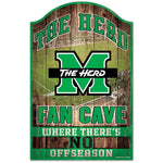 Marshall Thundering Herd Wood Sign 11" x 17" 1/4" thick