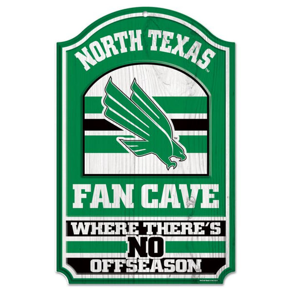 Wholesale-North Texas Mean Green Wood Sign 11" x 17" 1/4" thick