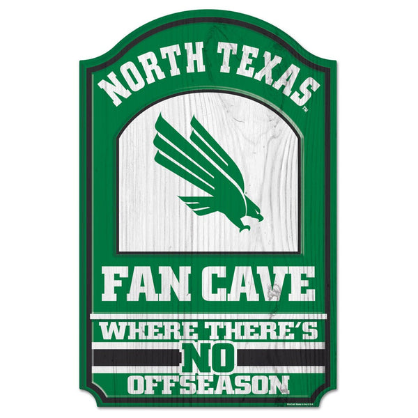 North Texas Mean Green Wood Sign 11" x 17" 1/4" thick