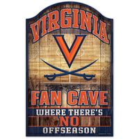 Virginia Cavaliers FAN CAVE Wood Sign 11" x 17" 1/4" thick