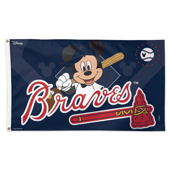 Atlanta Braves / Disney Flag - Deluxe 3' X 5'