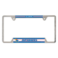 Kansas Jayhawks Metal License Plate Frame