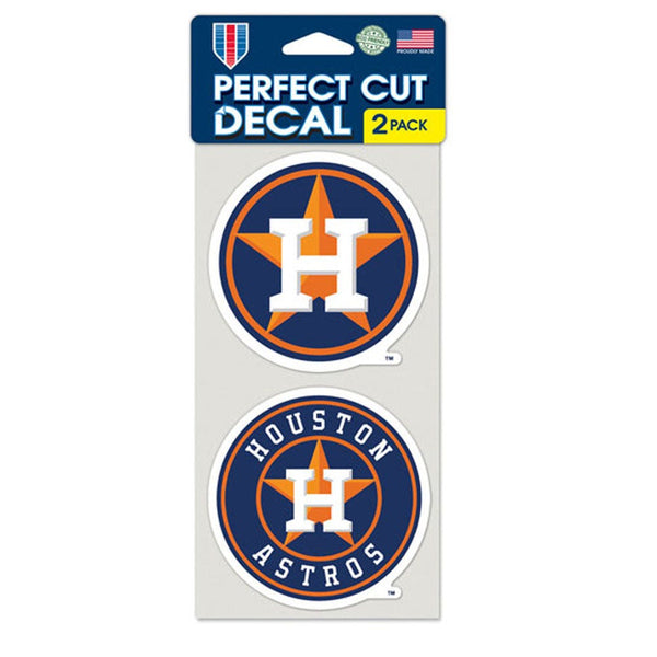 Houston Astros Perfect Cut Decal Set of two 4"x4"