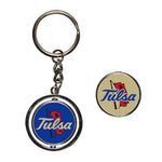 Tulsa Golden Hurricanes Spinner Key Ring