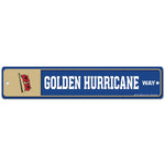 Tulsa Golden Hurricanes Street / Zone Sign 3.75" x 19"