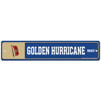 Tulsa Golden Hurricanes Street / Zone Sign 3.75" x 19"