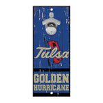 Tulsa Golden Hurricanes Bottle Opener Sign 5x11