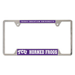 TCU Horned Frogs Metal License Plate Frame