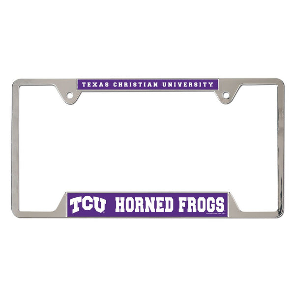 TCU Horned Frogs Metal License Plate Frame