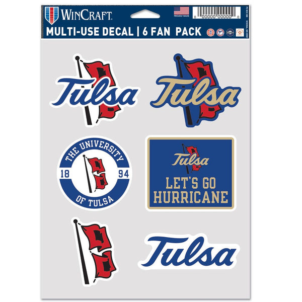 Tulsa Golden Hurricanes Multi Use 6 Fan Pack