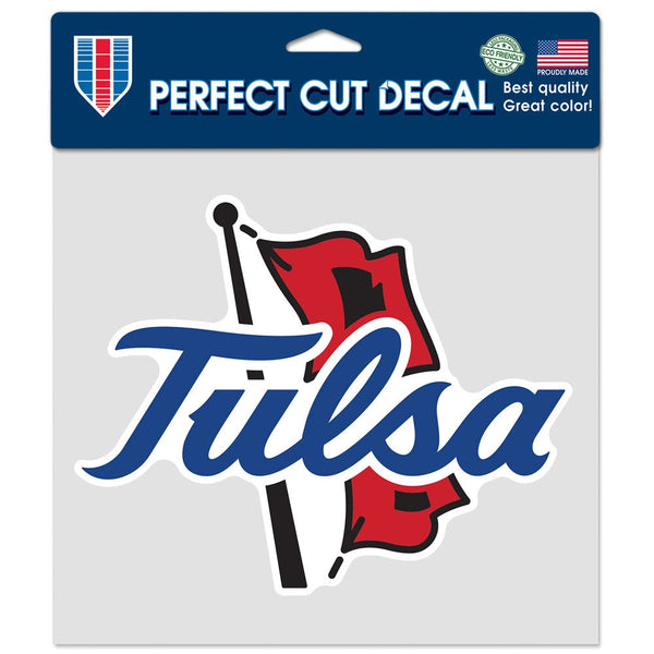 Tulsa Golden Hurricanes Perfect Cut Color Decal 8" x 8"
