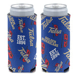 Tulsa Golden Hurricanes SCATTER PRINT 12 oz Slim Can Cooler