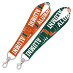 Miami Hurricanes Lanyard Key Strap 1"
