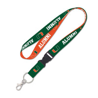 Miami Hurricanes Lanyard w/detachable buckle 1"