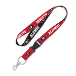 Georgia Bulldogs Lanyard w/detachable buckle 1"