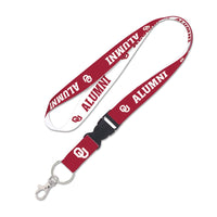 Oklahoma Sooners Alumni Lanyard w/detachable buckle 1"