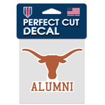 Texas Longhorns ALUMNI Perfect Cut Color Decal 4" x 4"