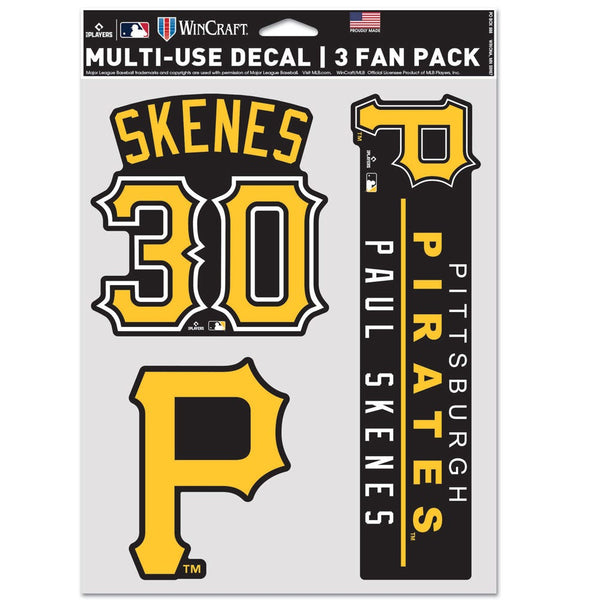 Pittsburgh Pirates PLAYERS CHOICE DIAMOND CLUB(R) Multi Use 3 Fan Pack Paul Skenes