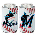 Miami Marlins BALL DESIGN Can Cooler 12 oz.