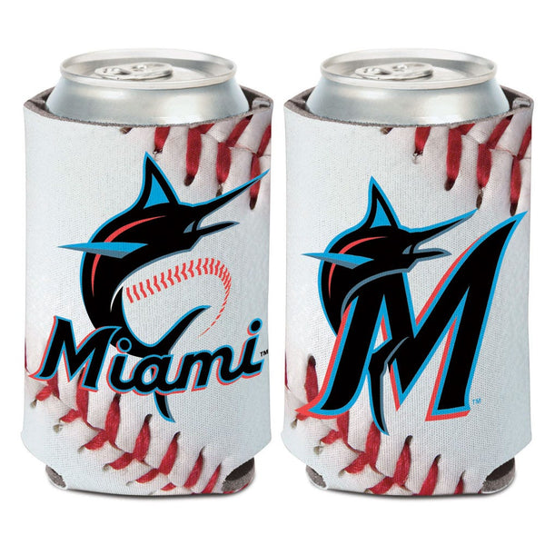 Miami Marlins BALL DESIGN Can Cooler 12 oz.