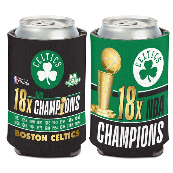 World Champions Boston Celtics 18x NBA Champ Can Cooler 12 oz.