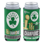 World Champions Boston Celtics 18x NBA Champ 12 oz Slim Can Cooler