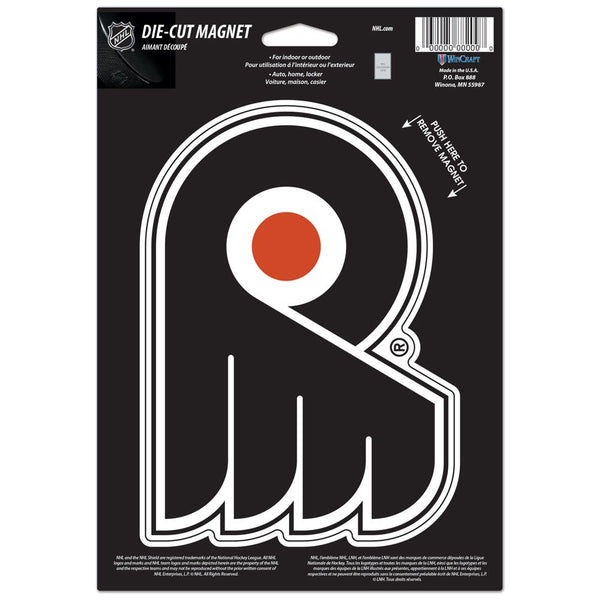 Philadelphia Flyers Die Cut Logo Magnet 6.25" x 9"
