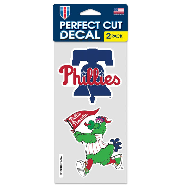 Philadelphia Phillies Phanatic Perfect Cut Decal Set of two 4"x4"