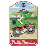 Philadelphia Phillies Phanatic Wood Sign 11" x 17" 1/4" thick