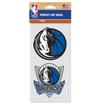 Dallas Mavericks Perfect Cut Decal Set of two 4"x4"