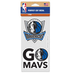 Dallas Mavericks Perfect Cut Decal Set of two 4"x4"