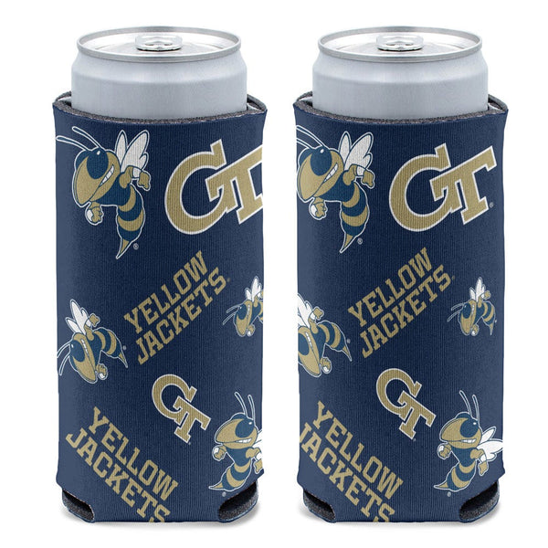 Georgia Tech Yellow Jackets 12 oz Slim Can Cooler