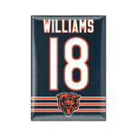 Chicago Bears Metal Magnet 2.5" x 3.5" Caleb Williams