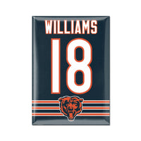 Chicago Bears Metal Magnet 2.5" x 3.5" Caleb Williams