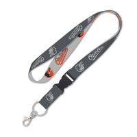 Baltimore Orioles Charcoal Lanyard w/detachable buckle 1"