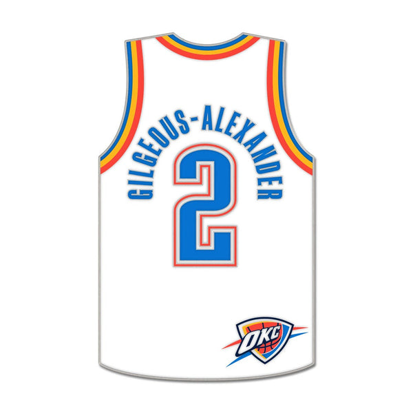 Oklahoma City Thunder Collector Enamel Pin Jewelry Card Shai Gilgeous-Alexander