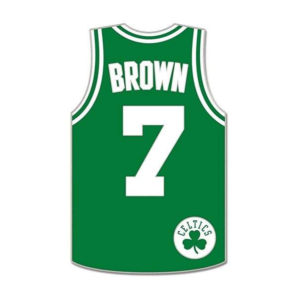 Boston Celtics Collector Enamel Pin Jewelry Card Jaylen Brown