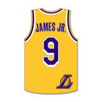 Los Angeles Lakers Collector Enamel Pin Jewelry Card Bronny James