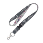 Texas Rangers CHARCOAL Lanyard w/detachable buckle 1"