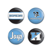 Johns Hopkins Blue Jays Button 4 Pack 1 1/4" Rnd