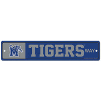 Memphis Tigers Street / Zone Sign 3.75" x 19"