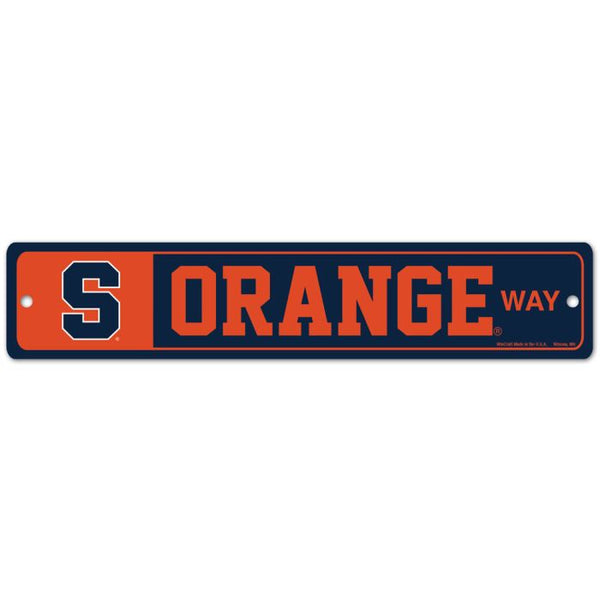 Wholesale-Syracuse Orange Street / Zone Sign 3.75" x 19"