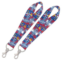 Kansas Jayhawks Lanyard Key Strap 1"