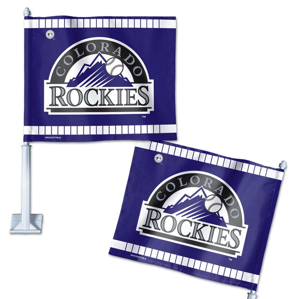 Colorado Rockies Car Flag 11.75" x 14"