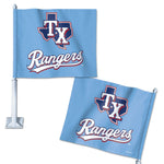 Texas Rangers Car Flag 11.75" x 14"