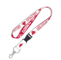 Arkansas Razorbacks /College Vault Lanyard w/detachable buckle 1"