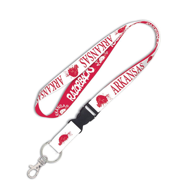 Arkansas Razorbacks /College Vault Lanyard w/detachable buckle 1"