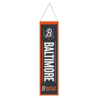 Baltimore Orioles / City Connect Wool Banner 8" x 32"