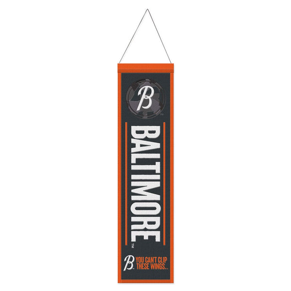 Baltimore Orioles / City Connect Wool Banner 8" x 32"