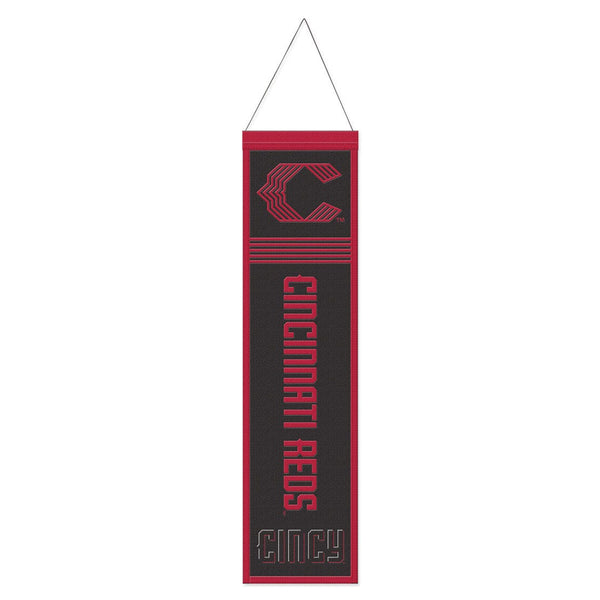 Cincinnati Reds / City Connect Wool Banner 8" x 32"